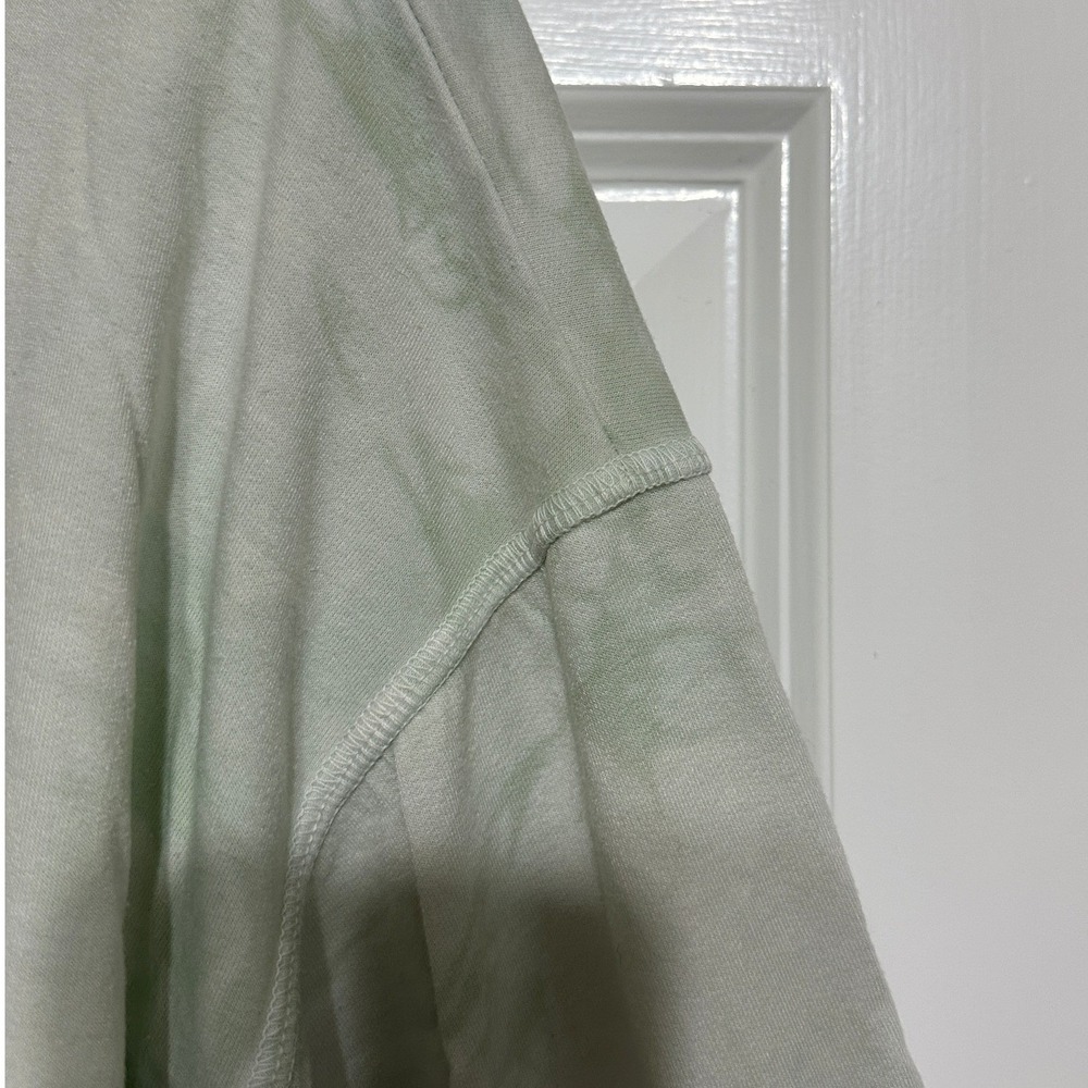 Found Los Angeles Women Oversized Sweatshirt Green TieDye Athleisure Cozy Boho L - Picture 4 of 8